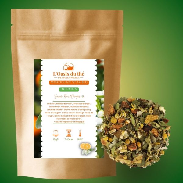 Tisane pour la relaxation saveur fleur d'oranger