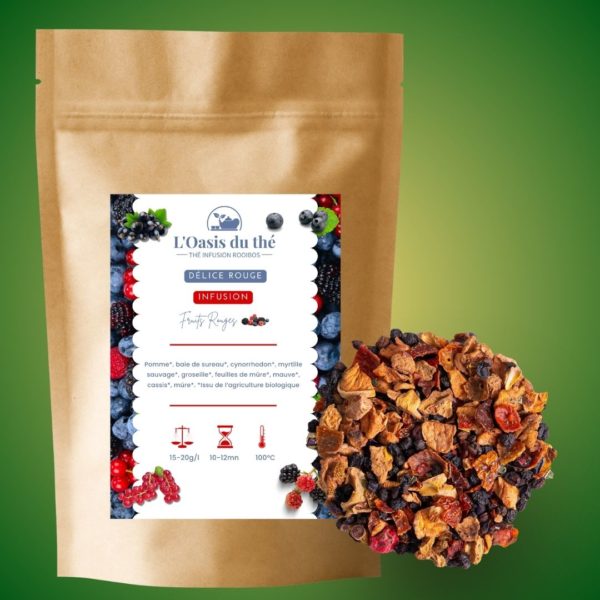 Infusion aux fruits rouges